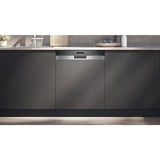 Siemens SN55ZS07CE iQ500, Spülmaschine edelstahl (gebürstet)/schwarz, 60 cm, Home Connect