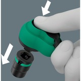 Wera 8100 SB 12 Zyklop Comfort-Knarrensatz, 3/8", Werkzeug-Set schwarz/grün, 16-teilig, Comfort-Knarre mit Umschalthebel