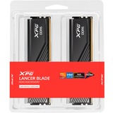 ADATA DIMM 64 GB DDR5-6000 (2x 32 GB) Dual-Kit, Arbeitsspeicher schwarz, AX5U6000C3032G-DTLABRBK, Lancer Blade RGB, INTEL XMP, AMD EXPO