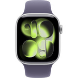 Apple Watch Series 11, Smartwatch silber, Aluminium, 42 mm, Sportarmband nebelviolett M/L, Cellular