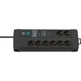 Brennenstuhl Premium-Line Steckdosenleiste 8-fach Duo schwarz, 3 Meter, 60.000A Überspannungsschutz
