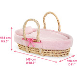 Corolle Mon Grand Poupon 36-42 cm geflochtener Korb, Puppenzubehör 
