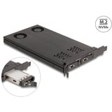 DeLOCK Delock PCI Express x16 Karte Wechselrahmen für 2 x M.2 NVMe SSD - Bifurcation 