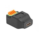 DeLOCK USB 2.0 Adapter, USB-C Buchse > 5 Pin Terminalblock schwarz