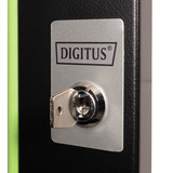 Digitus Glas-Fronttür für 19" 20HE Wandgehäuse Unique Serie, Frontpanel schwarz, 20 Höheneinheiten