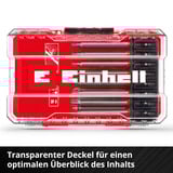 EINHELL  Bit-Set in M-CASE, 16-teilig, Bit-Satz extra lang, 90 mm
