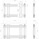 HAGOR Wandhalterung für Cisco WebEx Board 55" / Board Pro 55" schwarz
