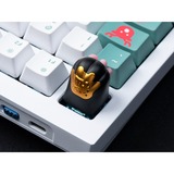 Keychron Kitty Paw Aluminum Alloy Artisan Keycap, Tastenkappe schwarz/rosa