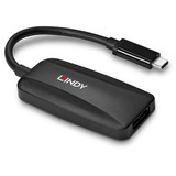 Lindy USB Konverter, USB-C Stecker > DisplayPort Buchse schwarz, 13cm, 8K 60Hz
