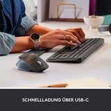 Logitech MX Keys Combo for Business Gen 2, Desktop-Set graphit, DE-Layout, Scherenmechanik, Logi Bolt, Bluetooth, kompatibel mit PC/Mac/iPad/Android