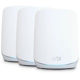 Netgear Orbi WiFi6 Tri-Band Mesh System 3er Set, Mesh Router weiß