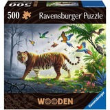 Wooden Puzzle Tiger im Dschungel