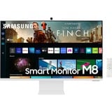 Samsung Smart Monitor M8 S32BM801UU, LED-Monitor 80 cm (32 Zoll), weiß, UltraHD/4K, WLAN, USB-C