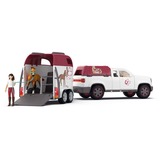 Schleich Horse Club Mobile Tierärztin mit Anhänger, Spielfahrzeug 