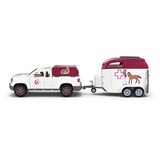 Schleich Horse Club Mobile Tierärztin mit Anhänger, Spielfahrzeug 