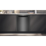 Siemens SN15EC06CS iQ500, Spülmaschine schwarz/edelstahl (gebürstet), 60 cm, Home Connect