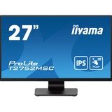 iiyama ProLite T2752MSC-B1, LED-Monitor 68.6 cm (27 Zoll), schwarz (matt), Full HD, IPS, Touchscreen, HDMI, DisplayPort, USB 