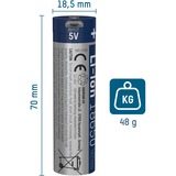 Ansmann Li-Ion Akku 2.600 mAh, mit Micro-USB Ladebuchse 18650, 1 Stück