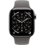 Apple Watch Series 11, Smartwatch Titan Natur, Titangehäuse, 42 mm, Sportarmband steingrau S/M, Cellular