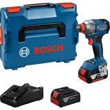 Bosch Professional Akku-Schlagschrauber GDX 18V-285 Professional, 18Volt blau, 2x Li-Ionen Akku 4,0Ah, in L-BOXX