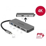 DeLOCK USB-C Dockingstation grau, HDMI, Power Delivery