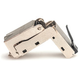 Digitus CAT.6a Feldstecker abwinkelbar, STP mit Staubschutzkappe silber, 1 Stück