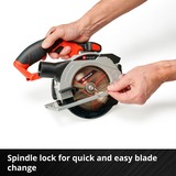 EINHELL Akku-Handkreissäge TE-CS 18/150 Li-Solo, 18Volt rot/schwarz, ohne Akku und Ladegerät