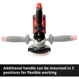 EINHELL Power X-Change Akku-Winkelschleifer TE-AG 18 Li-Solo, 18Volt rot, ohne Akku und Ladegerät