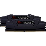 G.Skill DIMM 32 GB DDR4-4000 Kit, Arbeitsspeicher schwarz, F4-4000C18D-32GVK, Ripjaws V, XMP
