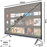 JVC LT-32VAF5355, LED-Fernseher 80 cm(32 Zoll), schwarz, FullHD, Triple Tuner, SmartTV