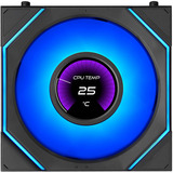 Lian Li UNI FAN SL-INF LCD FLEX 120 Wireless, Gehäuselüfter schwarz,  3er Pack mit Controller, 120 mm