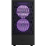 NZXT H5 Flow RGB All Black, Tower-Gehäuse schwarz (matt),  Tempered Glass