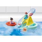 PLAYMOBIL 70635 1.2.3 AQUA Badeinsel mit Wasserrutsche, Konstruktionsspielzeug 