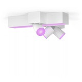 Philips HUE White & Color Ambiance CentrisCross 3er Deckenspot, LED-Leuchte weiß