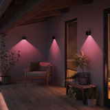 Philips HUE White & Color Ambiance Resonate Wandleuchte, LED-Leuchte schwarz, einstrahlig