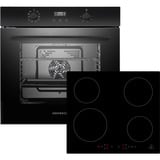 Respekta ASET7004295I, Backofen-Set schwarz