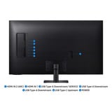 SAMSUNG Smart AI Monitor S43FM700UU, LED-Monitor 108 cm (43 Zoll), schwarz, UltraHD/4K, VA, HDR, Fernbedienung, Lautsprecher