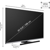 Telefunken QU43AN900M, QLED-Fernseher 109 cm (43 Zoll), schwarz, UltraHD/4K, Triple Tuner, SmartTV, Android Betriebssystem