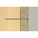 fischer Spanplattenschraube ClassicFast II 5,0x50 Senkkopf TX 200 Stück, mit Teilgewinde, verzinkt