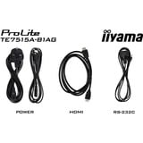iiyama Prolite TE7515A-B1AG, Public Display schwarz (matt), UltraHD/4K, IPS, Touchscreen, WLAN, Bluetooth