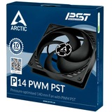 ARCTIC P14 PWM PST, Gehäuselüfter schwarz, 5er Pack, 140 mm