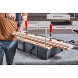 BESSEY Ganzstahl-Tischzwinge GTR12 silber/rot, 120 / 60, für Führungsschienen