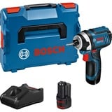 Bosch Akku-Drehschlagschrauber GDR 12V-105 Professional blau/schwarz, 2x Li-Ionen Akku 2,0Ah, in L-BOXX