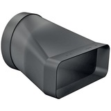 Bosch Home Adapterstück HEZ9VDSI0, Ø 150mm, Rohr schwarz, rund>flach, männlich
