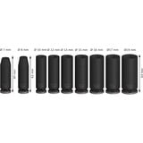 Bosch PRO Impact Steckschlüsseleinsatz-Set 3/8", 9-teilig schwarz, tief