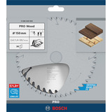 Bosch PRO Wood Kreissägeblatt, Ø 150mm, 36Z Bohrung 20mm, für Handkreissägen