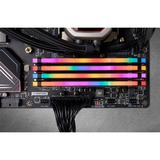 Corsair DIMM 64 GB DDR4-3600 (4x 16 GB) Quad-Kit, Arbeitsspeicher schwarz, CMW64GX4M4D3600C18, Vengeance RGB PRO, INTEL XMP