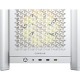 Corsair FRAME 4000D LCD RS ARGB, Tower-Gehäuse weiß, Tempered Glass, Touchscreen