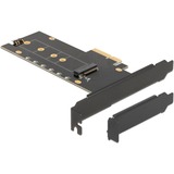 DeLOCK PCI Express x4 Karte zu 1 x intern NVMe M.2 Key M, Schnittstellenkarte mit Kühlkörper und RGB LEDs