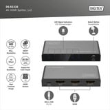 Digitus 4K HDMI Splitter, 1x4 schwarz, mit Downscaler